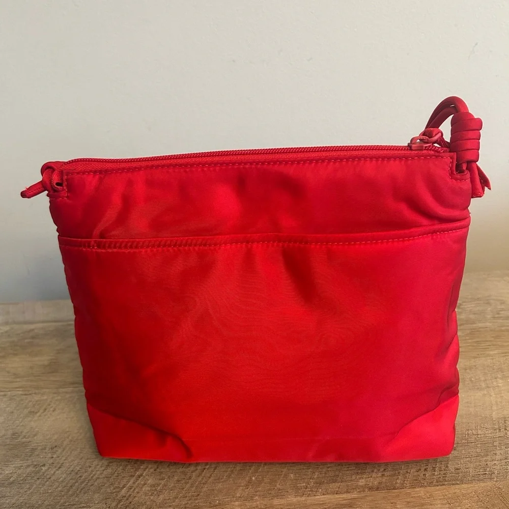 Vera Bradley Shoulder Bag Crimson Red Purse Bag Y2K Adjustable Strap - Picture 2 of 13